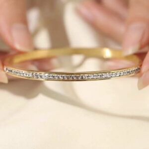 Bracciale rigido strass